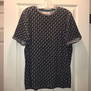 ✨Native Code Navy & Gray Pineapple Print Tee